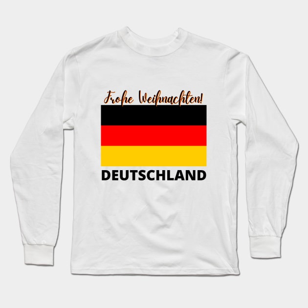 Frohe Weihnachten | Germany Long Sleeve T-Shirt by Merch4Days